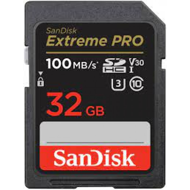 Карта память SD SANDISK EXTREME PRO 32GB SDHC 100MB/S