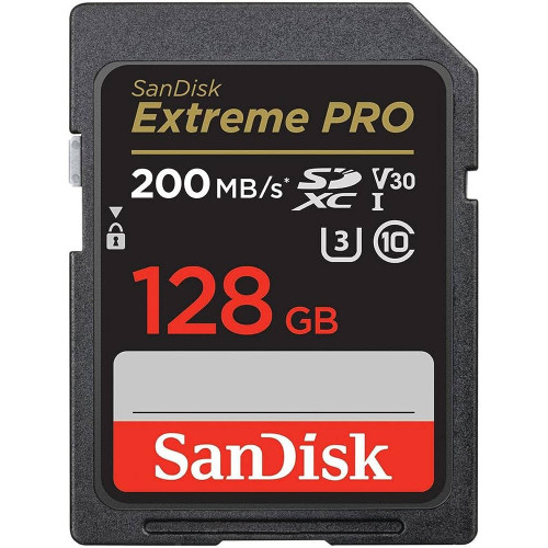 Memory card SD SANDISK EXTREME PRO 128GB SDXC 200MB/S