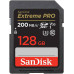 Memory card SD SANDISK EXTREME PRO 128GB SDXC 200MB/S