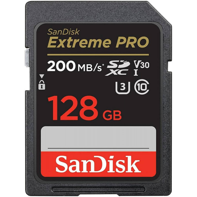 Memory card SD SANDISK EXTREME PRO 128GB SDXC 200MB/S