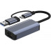 USB3.0+USB-C ETHERNET (RJ45) ADAPTER 1GB HAYSENSER 0717