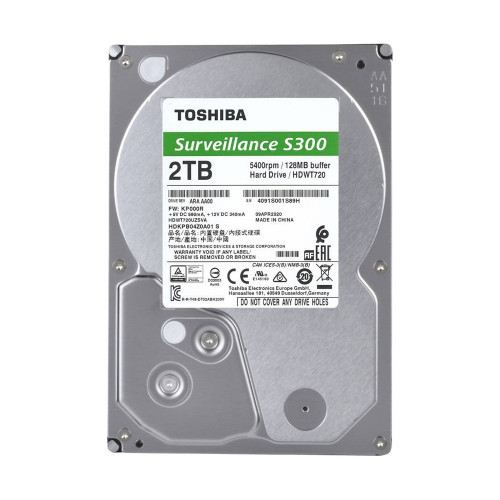 HDD TOSHIBA 2TB SATA 5400/6GB/256MB S300 HDWT720