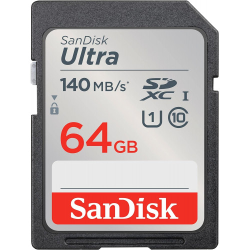 Карта память SD SANDISK ULTRA 64GB SDXC 140MB/S