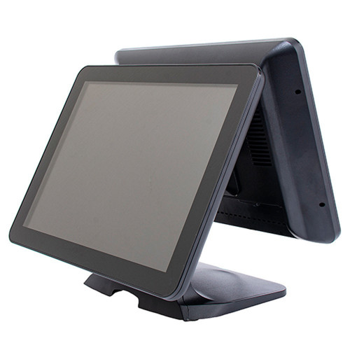 POS TERMINAL CORE I3 3217/4GB DDR3/64GB SSD/15" WIDE TOUCH +10" BLACK