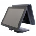 POS TERMINAL CORE I3 3217/4GB DDR3/64GB SSD/15" WIDE TOUCH +10" BLACK