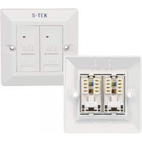 Razetka S-TEK CAT5E DOUBLE BLISTER